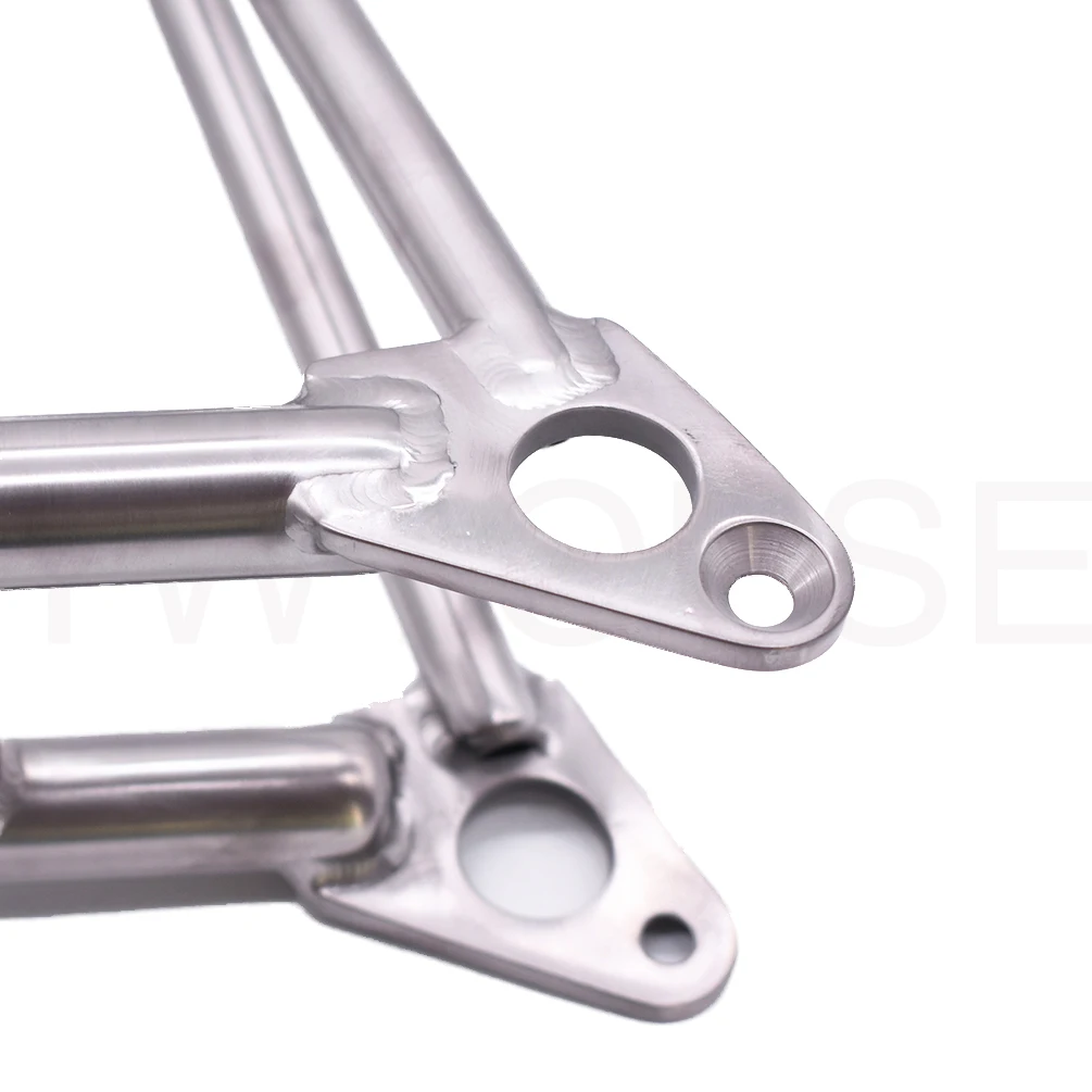 TWTOPSE титановая велосипедная Рама из сплава для Brompton складной велосипед или велосипед из титанового сплава Передняя вилка для Brompton складной велосипед
