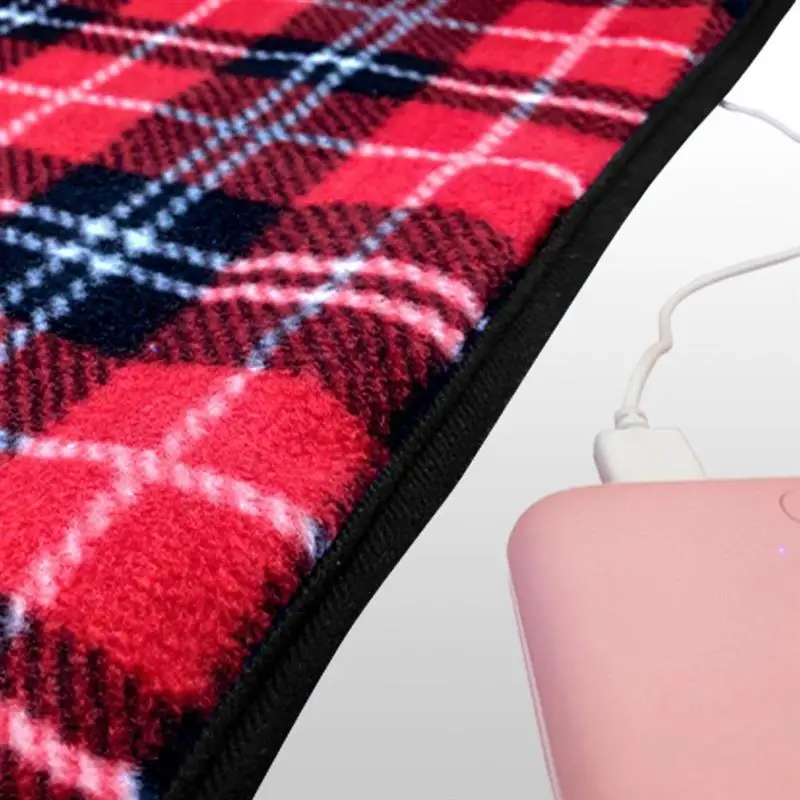 10W Heated Blanket Electric Throw 5V USB Heating Shawl 3 Heat Settings Polyester Fiber Thermostat Knee | Дом и сад