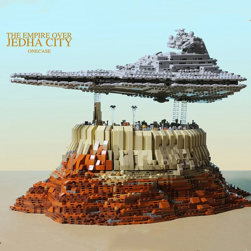 MOC первый заказ Звездный Разрушитель Звездные войны Империя над Jedha подходит 18916