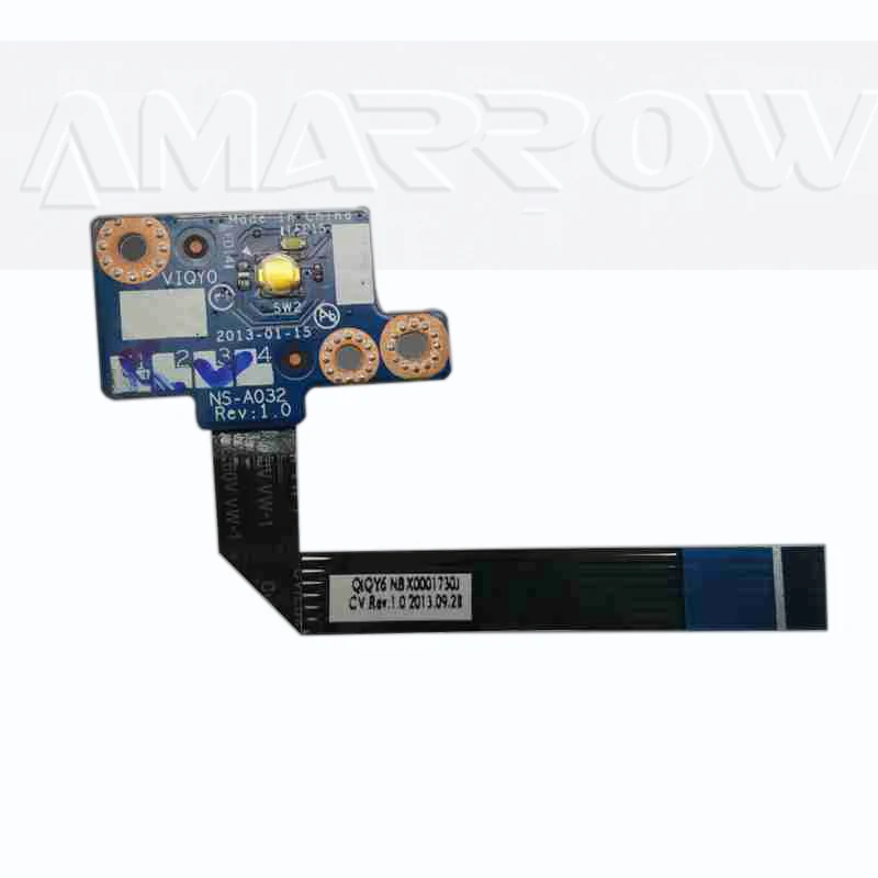 Оригинальная Кнопка питания для lenovo y500 y510 y510p Y400 Y410 Y410P плата переключателя