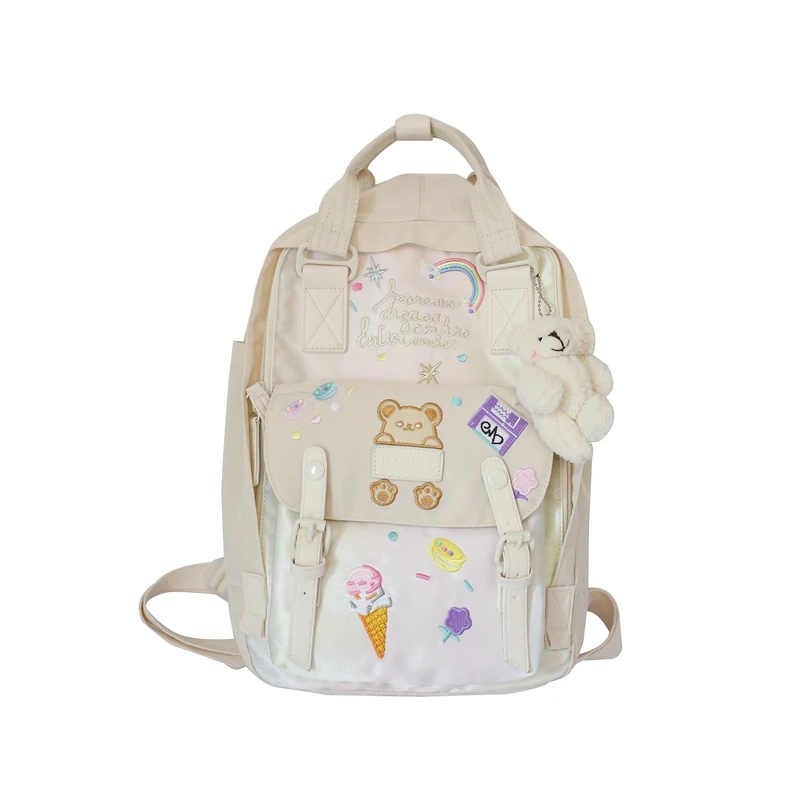 

Cute Backpack Female Korean Students Schoolbag Large Capacity Campus Computer Backbag 2020 New Outdoor Bag D181