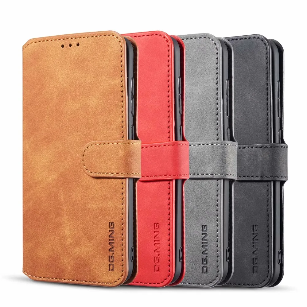 Кожаный чехол-книжка в стиле ретро для Xiaomi mi Pocophone F1 9T Pro Red mi 7A K20 Note 10 8T 8 7 CC9, бумажник с 3 отделениями для карт, чехол Poco Funda