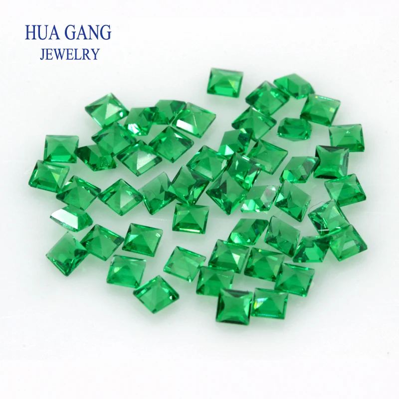 

Green Nano Stone Square Shape Synthetic Gems For Jewelry Making 1.5x1.5mm-2.5x2.5mm Free Shipping
