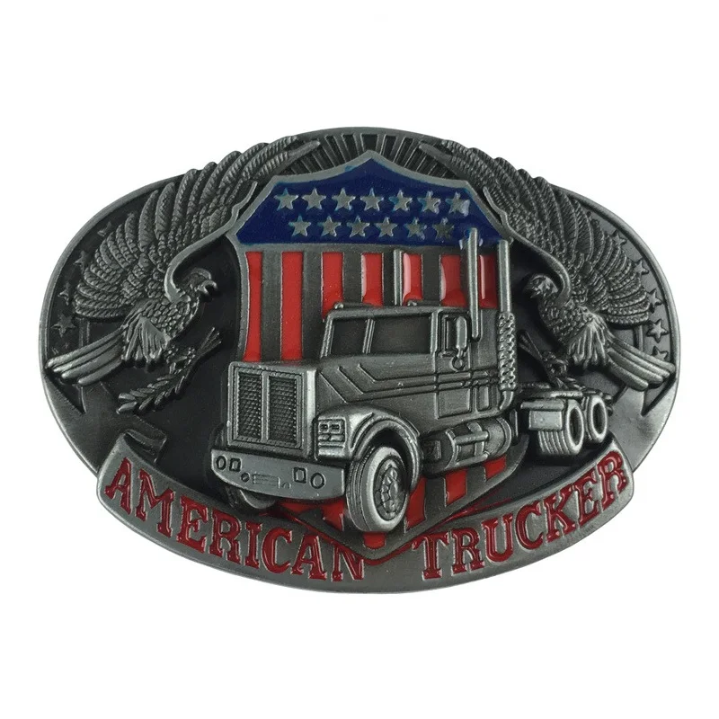 Мужская модель грузовика металлическая пряжка для ремня костюм 4 см стильные