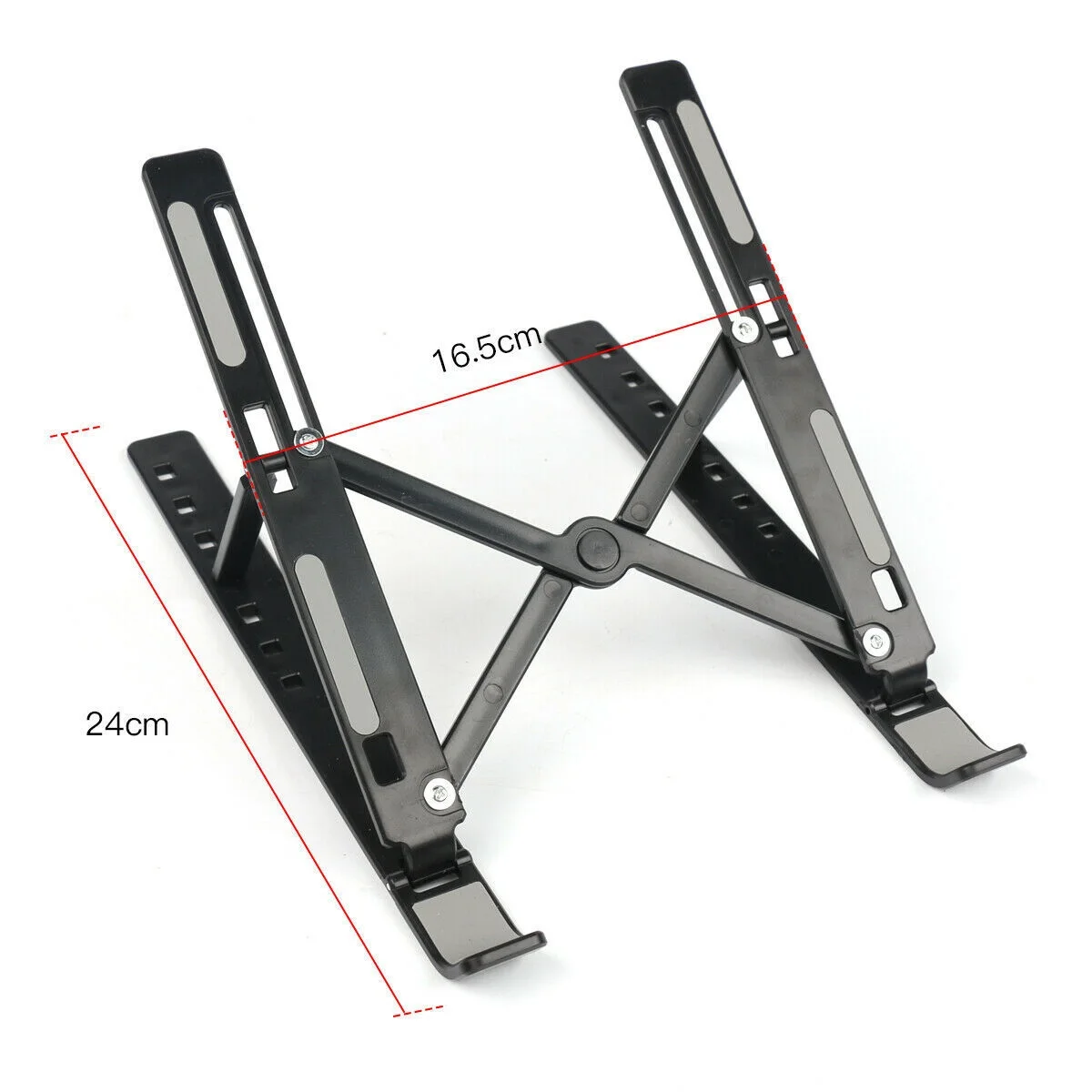 

New Folding Portable Plastic Flat Stand Laptop Holder Adjustable for Office Work