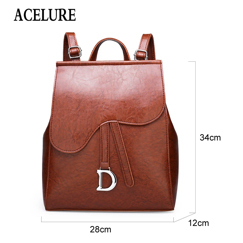 ACELURE, женские кожаные рюкзаки, женская сумка на плечо, Sac A Dos, женский рюкзак, винтажные школьные сумки для девочек, для путешествий, Новинка