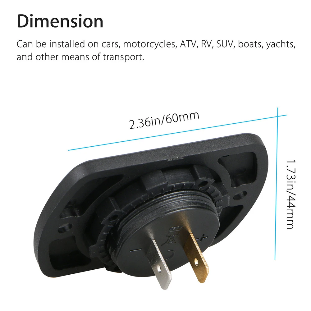 Led Voltmeter Easy To Use Portable Universal Car Motorcycle Digital 12-24V Durable Battery Gauge | Автомобили и мотоциклы