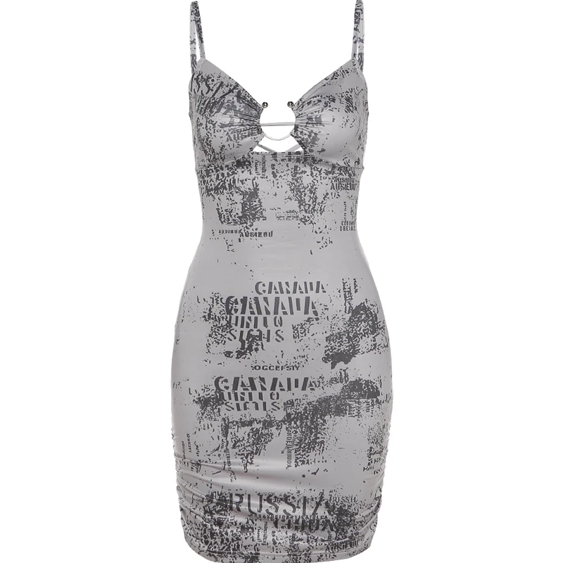 

kywommnz Women 2021 Summer Hollow Low-cut Suspender Dress Feminine Straps Halter Slim Fit Hip Skirt E1497