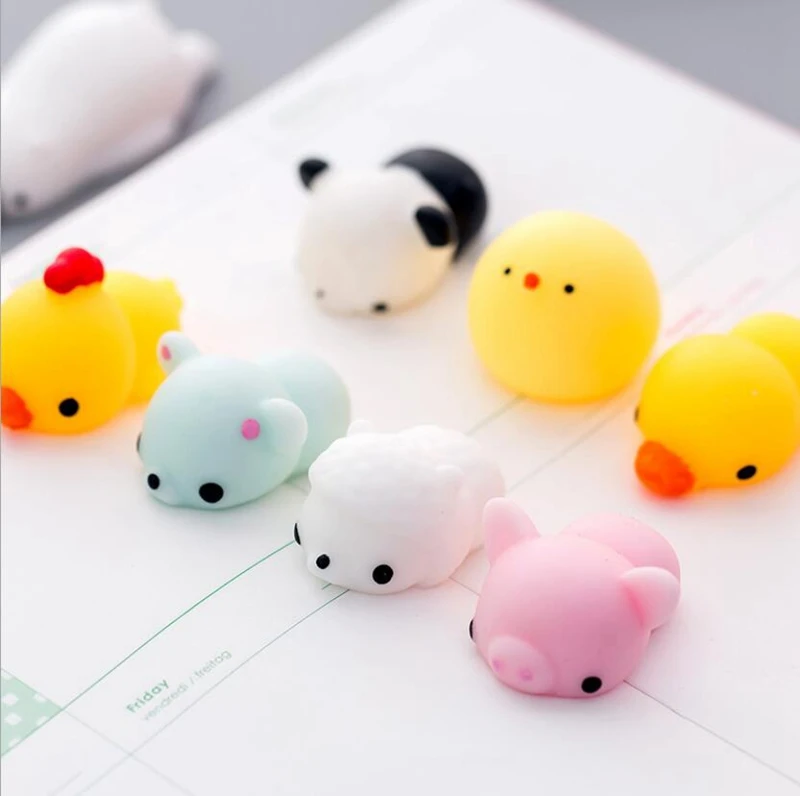 

Cute Mini Stress Squishy Squeeze Animal Toy Dolls Antistress Mini Cat Panda Kawaii Fidget Toys Antistress Dolls