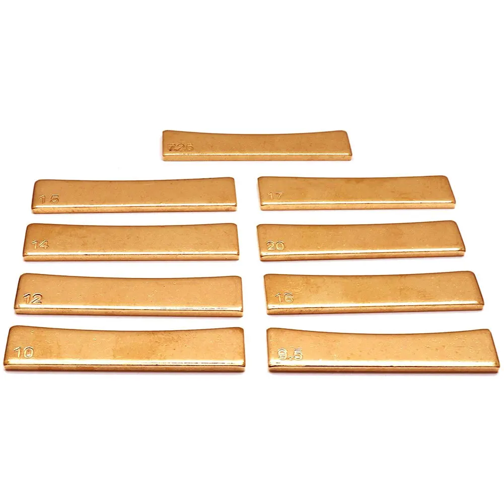 

9PCS Golden Guitar Radius Fingerboard Fret Press Caul Inserts Electric Guitar Repair Luthier Tools Instrument Accessory
