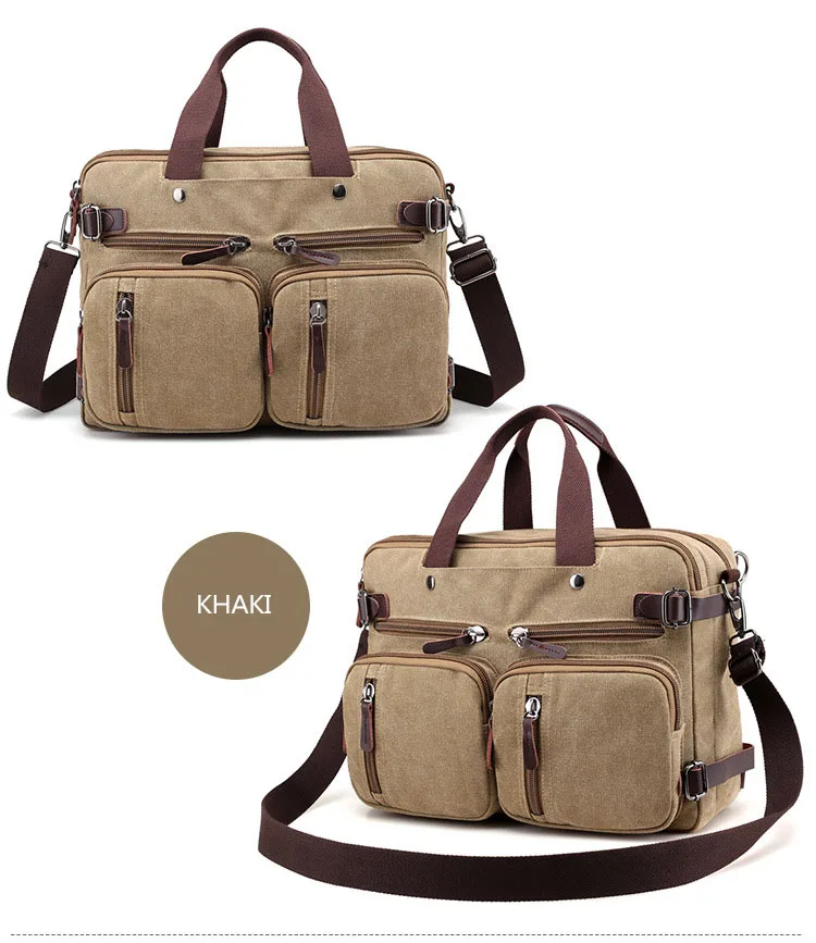 WOBAG Мужская модная дорожная сумка через плечо сумка Холщовая Сумка большой портфель большая Повседневная Деловая мужская сумка для ноутбука
