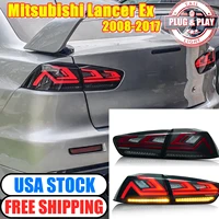 rear light for mitsubishi lancer 10 tail lights 08 17 evo dynamic led taillights sequential turn signals drl brake reverse lamps