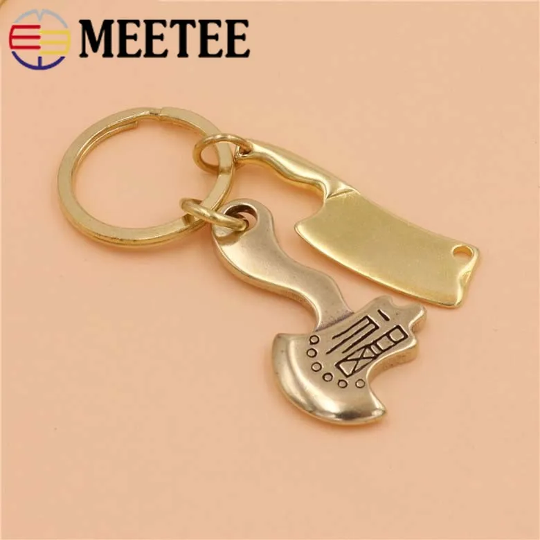 1 шт. Твердый латунный автомобильный брелок с пряжками для ключей мужские и