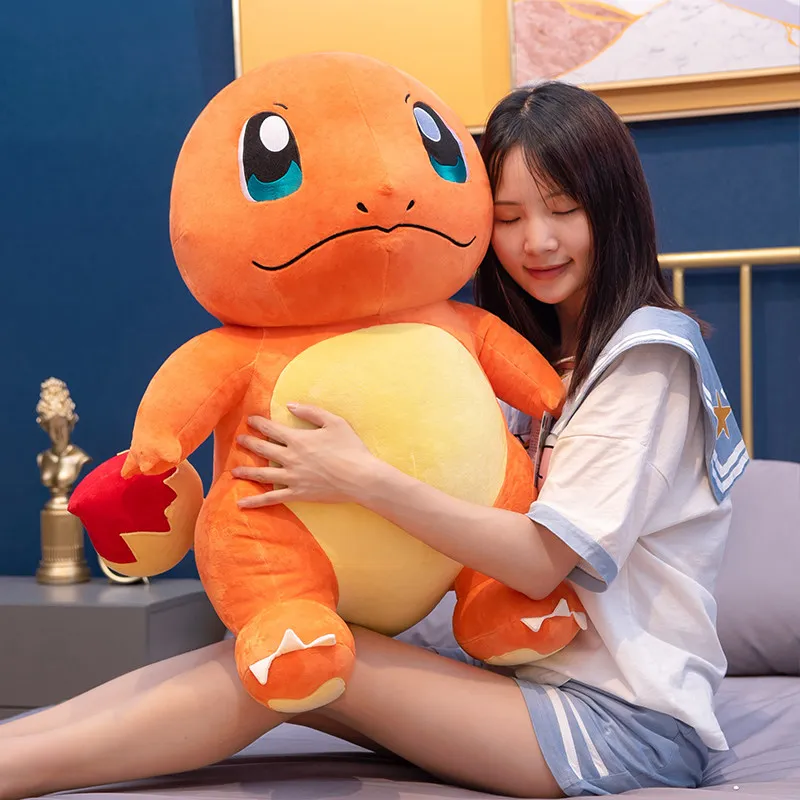 

Big Size Charmander Plush Doll Dragon dinosaur Pokemoned Stuffed Toy Squirtle Bulbasaur Pikachued birthday present Gift