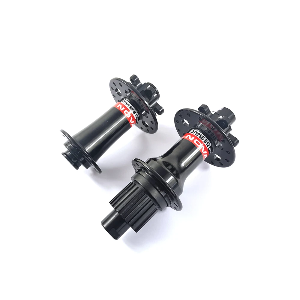 Новый NOVATEC D791SB B15 D792SB B12 BOOST MTB J Hook 6 болтовых дисковых втулок черный 28H 32H 110x15 мм 148x12