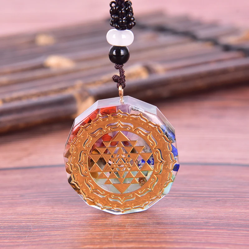 Геометрическая чакра-энергия кулон ожерелье ювелирные изделия подарок |