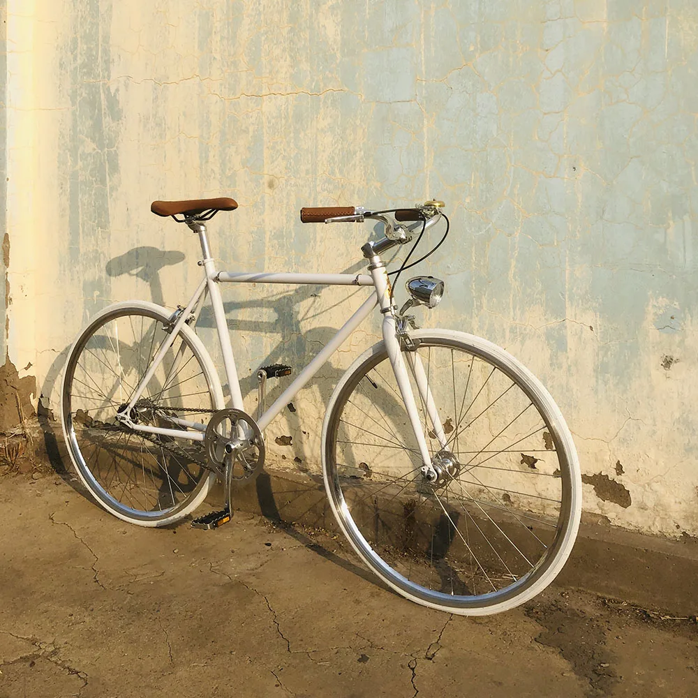 Vintage Fixie Bike Lady Commuter Frame 52cm 48cm inlcude basket Single Speed Bicycle women bicycle | Спорт и развлечения