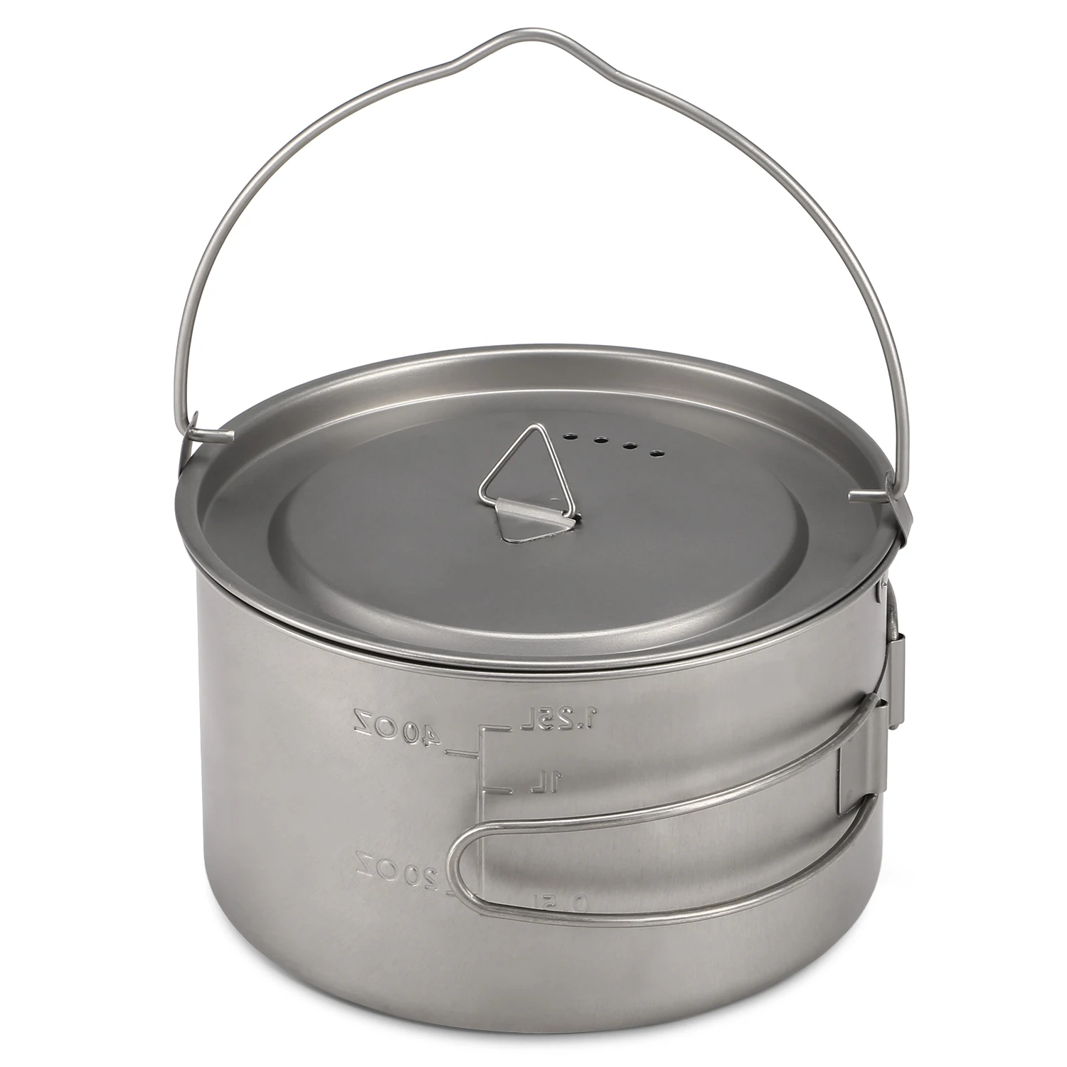 Титановый горшок чашка для воды Портативный Сверхлегкий походный титановый со