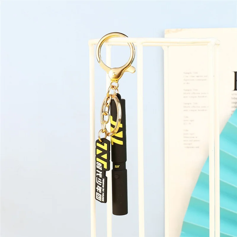 

POP Group Teens In Times Soft Rubber Key Ring JIAQI MA YAXUAN SONG Support Light Stick Pendant Keychain Bag Accessory Gifts B7