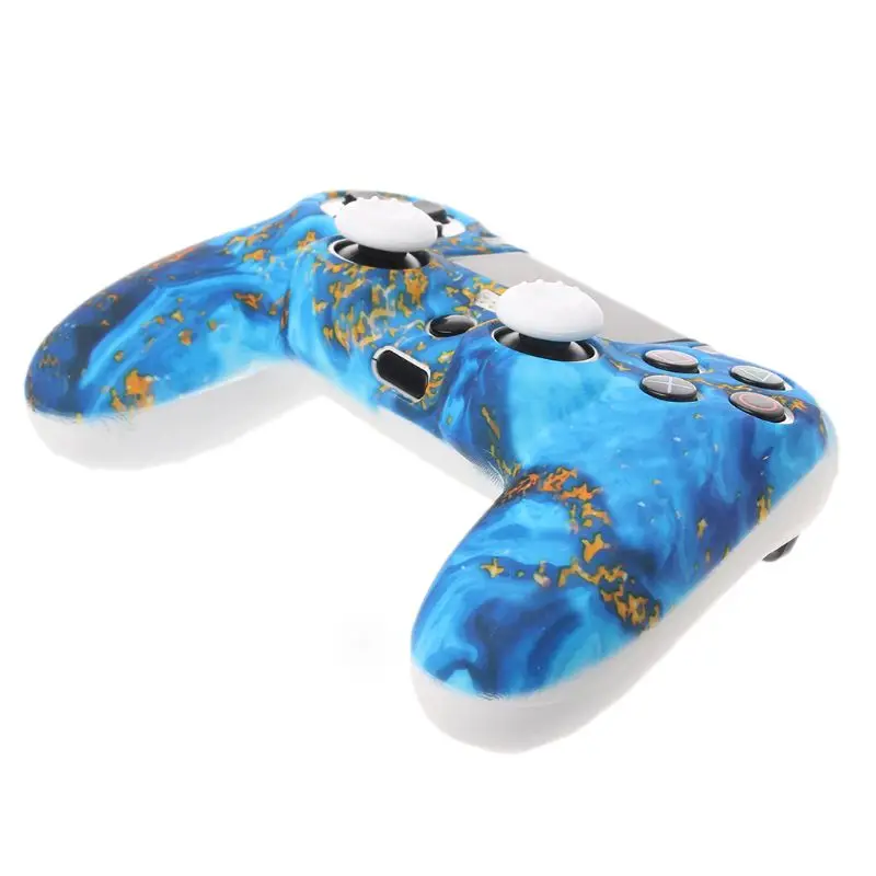 6 цветов Противоскользящий силиконовый защитный чехол для playstation 4 PS4 DS4 Pro тонкий контроллер рукоятка пальца крышки