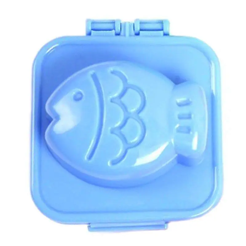 Fish Детские Контейнеры для еды мультфильмы животные вареное яйцо рисовые формочки для суши форма для приготовления бенто сэндвич резак украшения плесень - Цвет: Fish