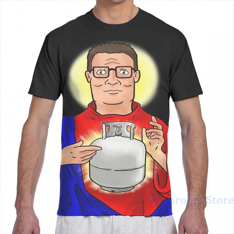 Мужская и женская футболка с изображением Спасителя пропана модная со сплошным