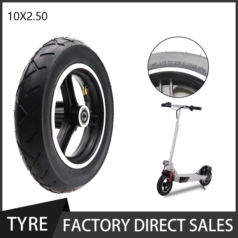 

Колесный обод для электрического скутера 10x2,125, колесная Ступица колеса для скутера 10 дюймов, алюминиевый сплав