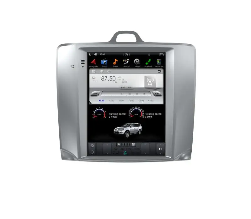 10 4 &quotТесла Android 2Din GPS Мультимедийный проигрыватель автомобиль радио для ford focus EXI