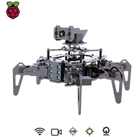 Adeept RaspClaws Hexapod Spider Robot Kit with OpenCV Target Tracking Video Transmission Function Crawling Robot for Raspberry