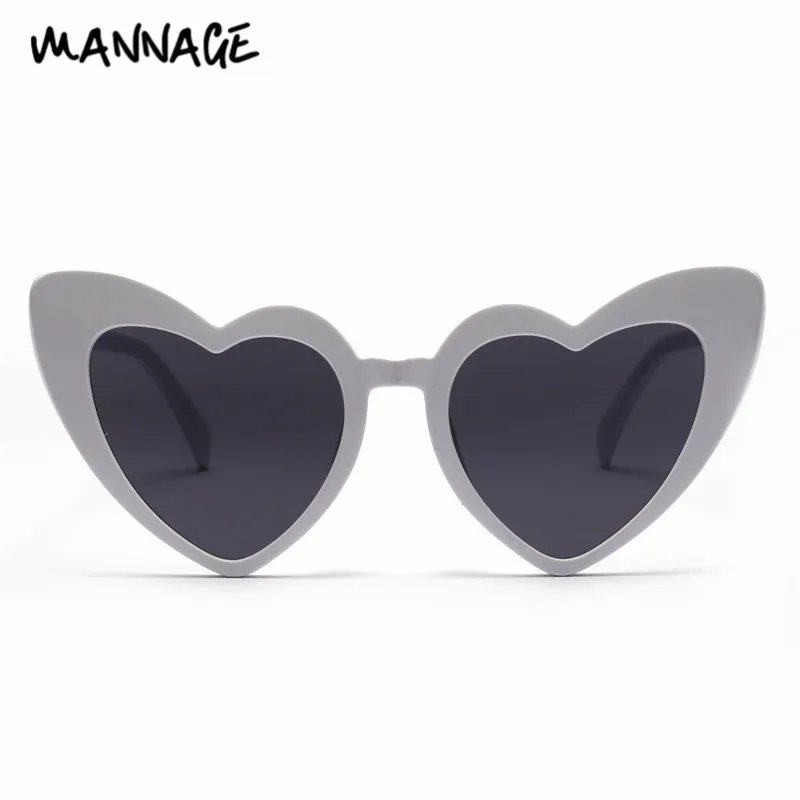 Розовые солнцезащитные очки с сердечком для женщин милые сексуальные в стиле