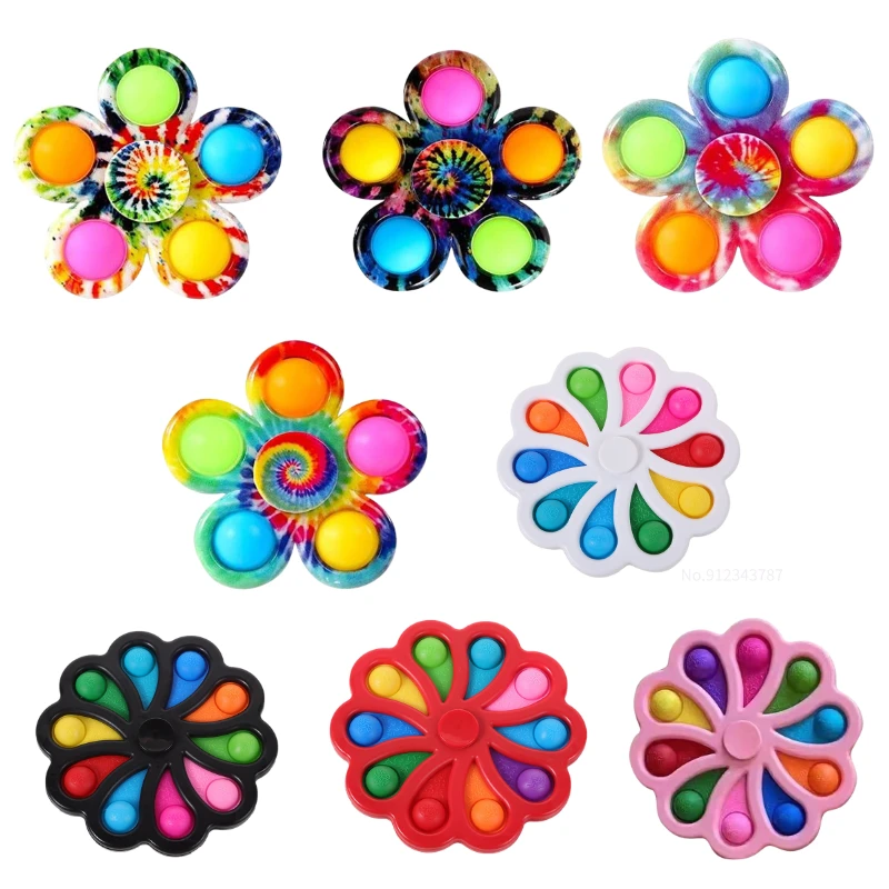 Multi-style Fingertip Spinning Top Fidget Spinner Pops Its Bubble Toys Hand Sensory Simple Dimple Antistress | Игрушки и хобби