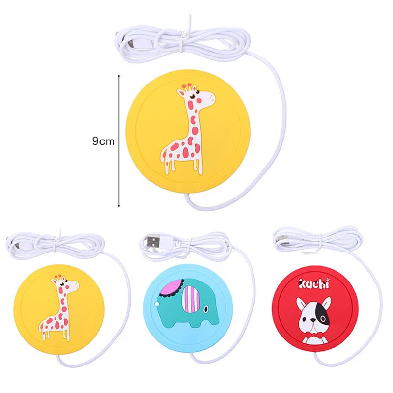 

Cartoon Heating Pad High Temperature Resistant USB Plug Insulation Silicone Tea Coaster Office Dormitory Decoration Accessories