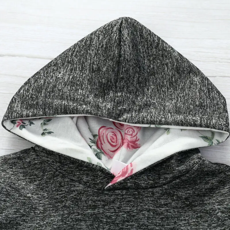 Модный комплект одежды для маленьких девочек 0-24 мес. свитшот с длинным рукавом и