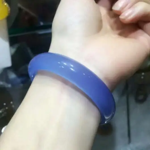 Природный нефрит миелин турецкий синий фиолетовый нефритовый браслет |