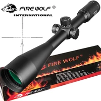 tactics 8 32x56 rifle scope side optics focus black matte for hunting and outdoor use riflescope telescope sniper