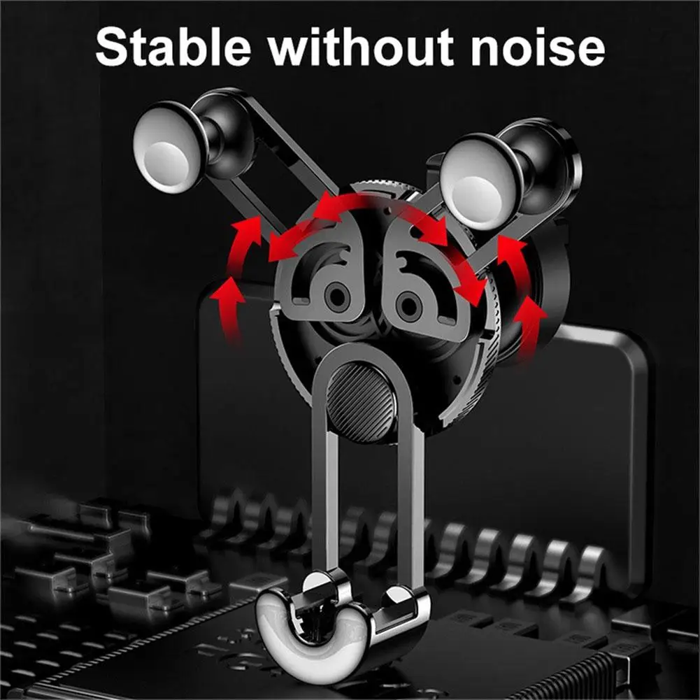 baseus gravity 360 rotating air vent car phone holder with charging cable mobile phone holder for iphone free global shipping