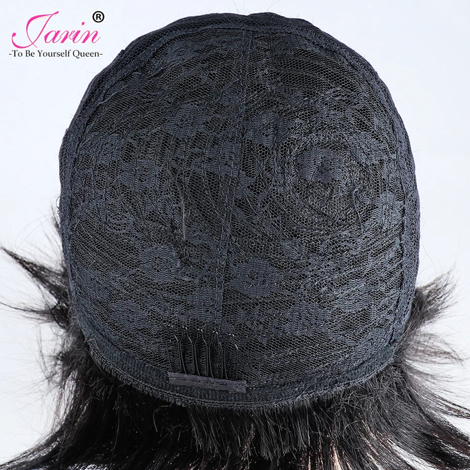 Короткие человеческие волосы парики для женщин бразильские волны океана Remy