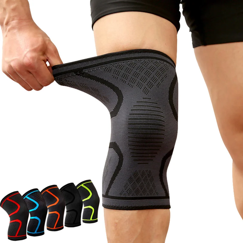 

Aolike Pair Elastic Knee Support Braces Sport Compression Pad Sleeve for Basketball