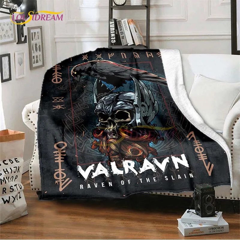 

Скандинавская мифология, покрывало Valravn, Классическое Одеяло, s для диванов, мягкая простыня для пикника, теплое покрывало, постельное белье, Декор