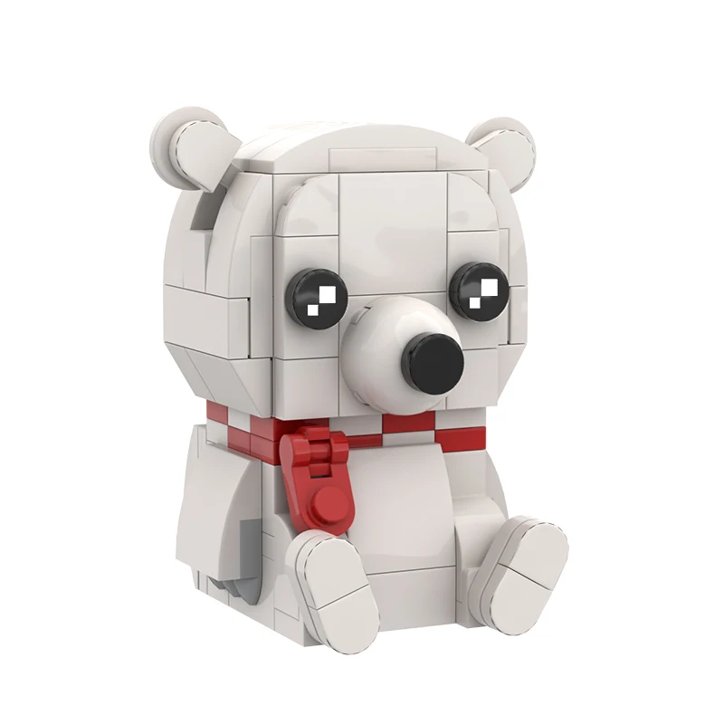 2019 Новое поступление diy moc мультяшный медведь полярный brickheadz Абердин