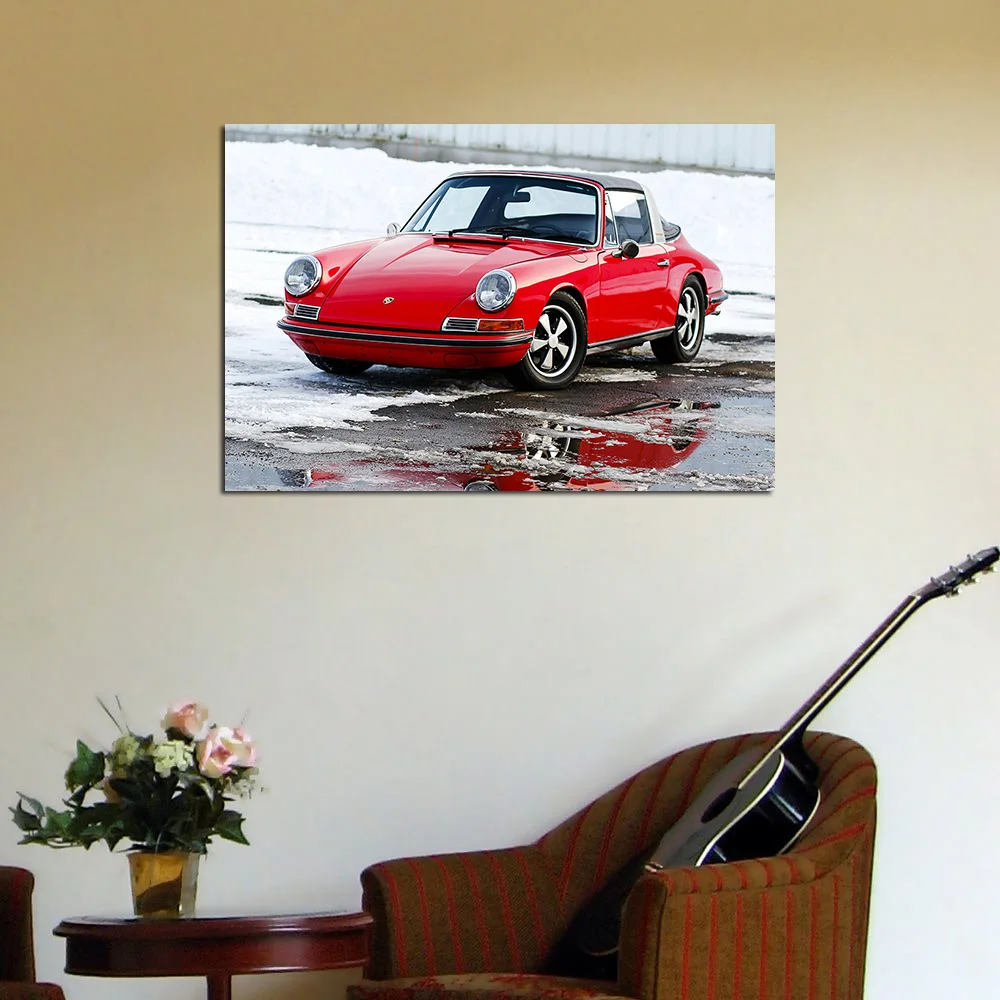 1961 классический постер на автомобиль Targa 911 обои с автомобилем HD-принты Картина