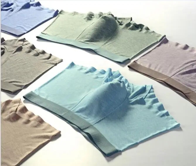 

3Color/Box European Size Underwear Cotton Man Shorts Boxer Breathable Shorts Mens Boxers Underpants YK1-4