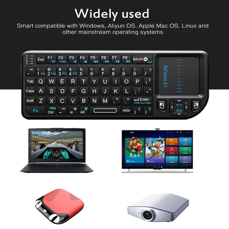 Мини Беспроводная клавиатура Air Mouse 2 4G ручной тачпад для игр телефона Smart Tv Box Android