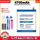 Аккумулятор LOSONCOER 4700 мАч Li3829T44P6h806435 для ZTE Nubia NX531J M2 Lite M2 Youth Edition M2 Play NX907J Z11 мобильный телефон