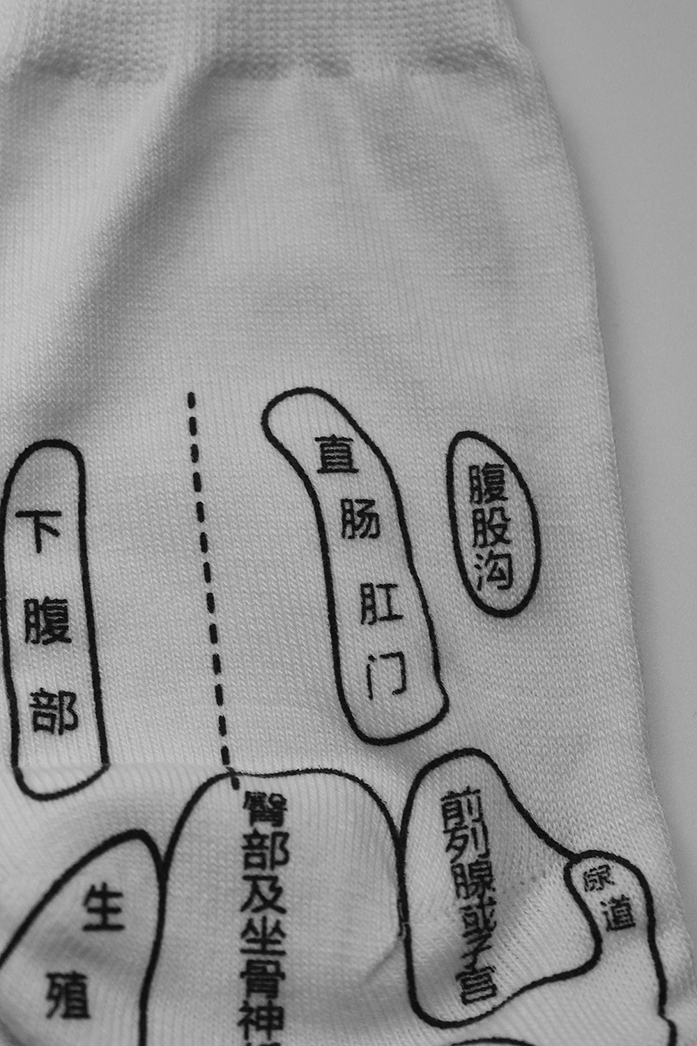 Bored to give her a little foot! Foot massage acupoint socks