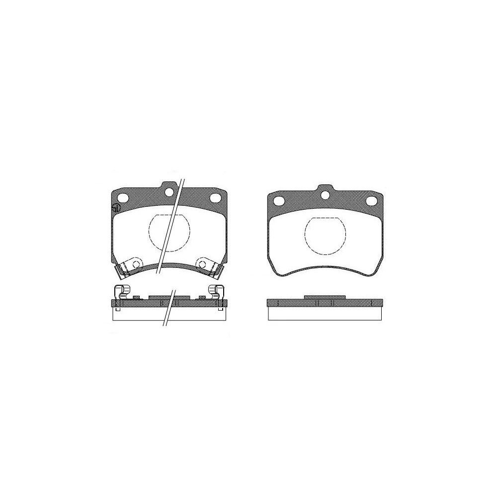 Керамические тормозные колодки для KIA PRIDE 1990/01 MAZDA 121 I 1987/03 1990/11 запасные части