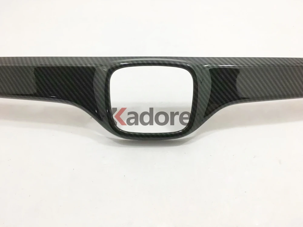 For CRV CR-V Carbon Fiber Trim Rear Trunk Lid Cover Tailgate Strip Back Door Boot Garnish Accessories