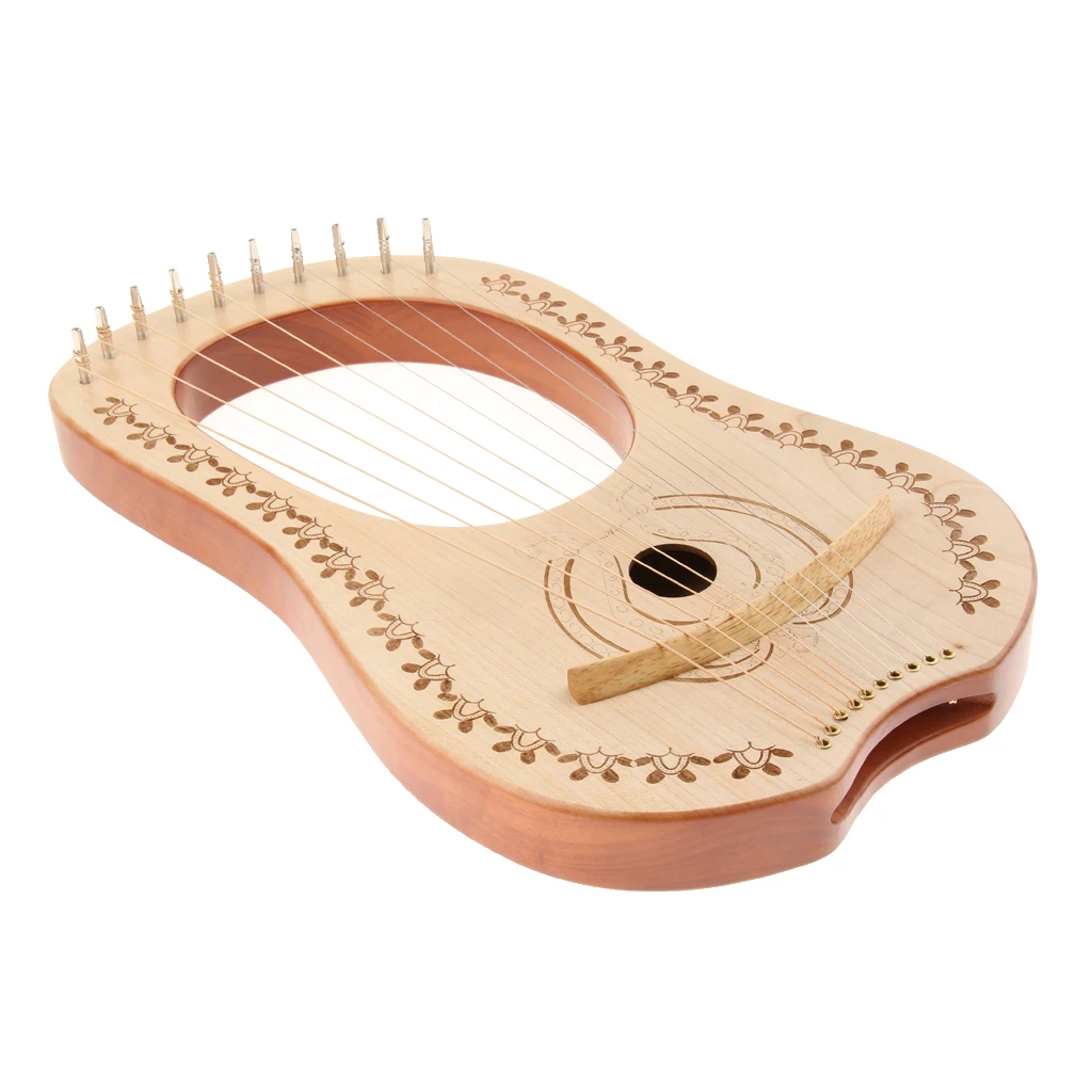 Lyre Harp 10 металлические струны инструмент из красного дерева для начинающих