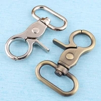 5pcs 25mm swivel lobster leather bag handbag purse shoulder strap belt clasp clip trigger buckle key ring dog chain
