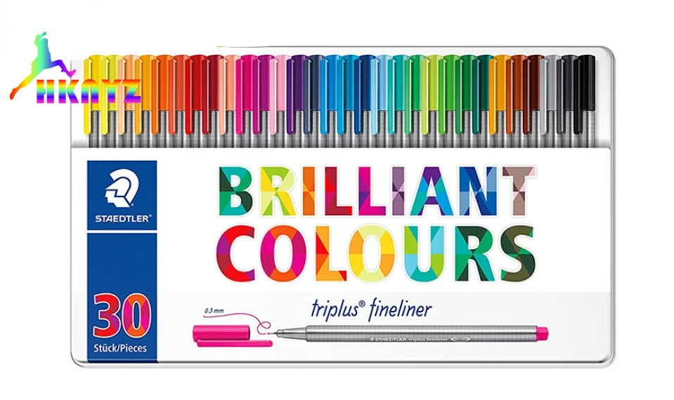 

Чернильная ручка Staedtler Triplus Fineliner 334, M50, 0,3 мм, 50 ярких цветов, металлическая Оловянная